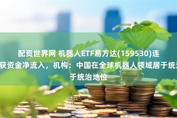 配资世界网 机器人ETF易方达(159530)连续3日获资金净流入，机构：中国在全球机器人领域居于统治地位